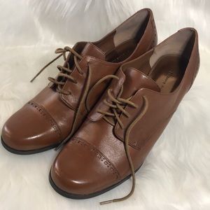 Etienne Aigner Womens Leather Lace Up Heel Sz 10M